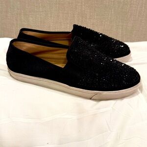 **✨ INC Sammie Slip-On Sneakers – Black Sparkle – Size 9.5 ✨**